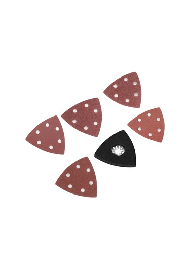 Xindoker 100 Adet 90mm Zımpara Kağıdı 60-240 + 1 Adet 80mm Üçgen Zımpara Pati Seti - Metal, Ahşap Ve Sentetik Malzemeler İçin Zımparalama Ve Parlatma