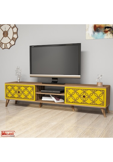 Variant Class Tv Ünitesi - Ceviz / Sarı