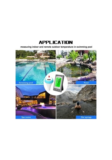 Trendooze Kablosuz İç/dış Mekan Sıcaklık Ve Su Termometre, Havuz/spa Uygun