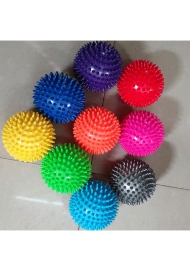 Suntek Pvc Yoga Topu Fitness Egzersiz Denge Aracı Ayaklar Adım Çok Renkli