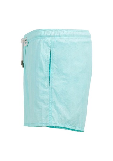 Mint Su İtici Özellikli Naylon Kumaş Düz Renk Basic Erkek Plaj Deniz Şort Mayo - 540-mint 001