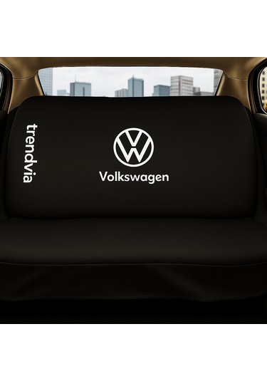Volkswagen Uyumlu Ön Arka Koltuk Kılıfı Penye Servis Tipi Oto Koltuk Koruma Seti Siyah