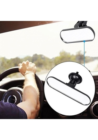 Tongxida Czc-220 Araba Vantuz Büyük Görüş Düz Dikiz Aynası Mavi Ayna