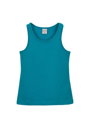 Lovetti Koyu Turkuaz Kız Çocuk Düz Basıc Yüzücü Atlet 13-141T017 Koyu Turkuaz