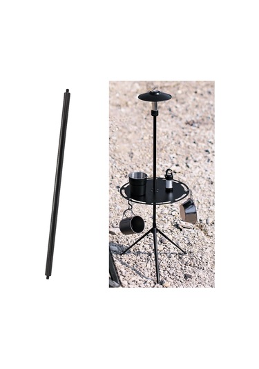 Dolıty Kamp Lambası Direği Işık Standı Plaj Masaları Siyah Çok Renkli