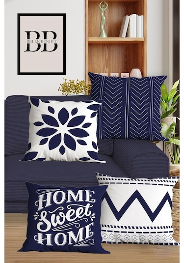 Belle Benoit Baskılı Runner & Koltuk Kırlent Kılıfı Set Desen35