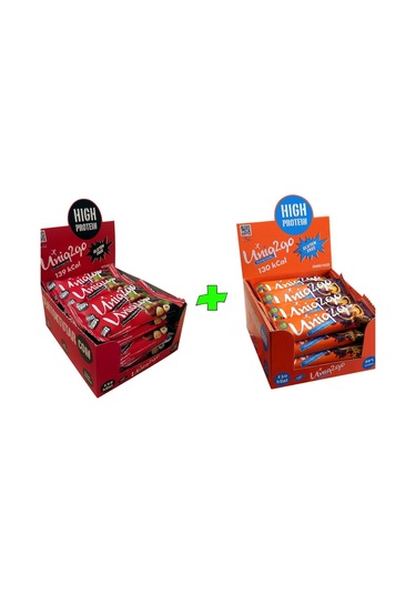 Choco Light Mıdı 40g Portakallı+ Chocodark Mıdı 38g Fındıklı Proteinli Bar 32 Adet