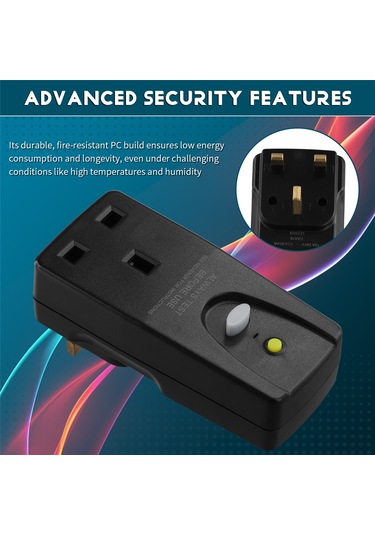 Xurunkeji 13a Rcd Fiş Güvenlik Rcd Adaptörü, Havuz Pompası İçin Devre Kesici Güvenlik Korumalı, Elektrikli Basınçlı Yıkayıcı İngiltere Fişi