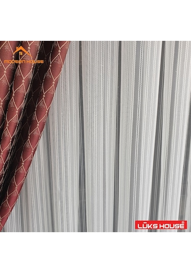 Lüks Kıvırcık Simli Makarna Tül Perde Yüksek Kalite -Modern House