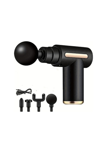 Güçlü Profesyonel Etki Spor Salonu Spor Kas Derin Doku Fasya Tabancası Boyun Sırt Kas Derin Titreşim Cep Masaj Tabancası Ofis Hediyesi İçin Uygun Siyah Çok Renkli