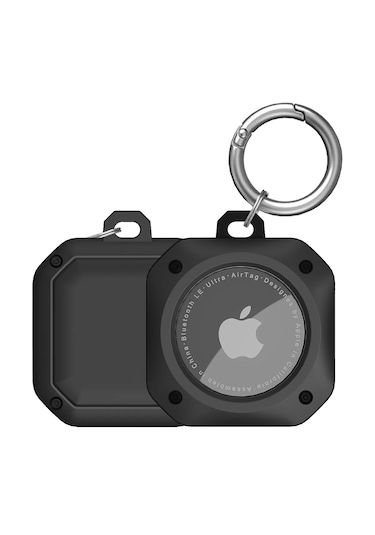 Buff Tagsafe Proshield Taşınabilir Anahtarlık Airtag Kılıf Black