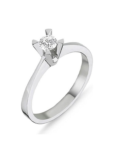 0.26Ct Pırlanta Tektaş Yüzük - 18K