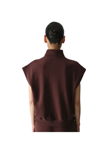 Penti Kahverengi Nura Half Zip Sweatshirt