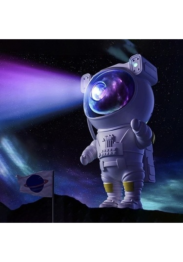 Gece Lambası - Led Lambalı Yıldız Projektörü - Astronot