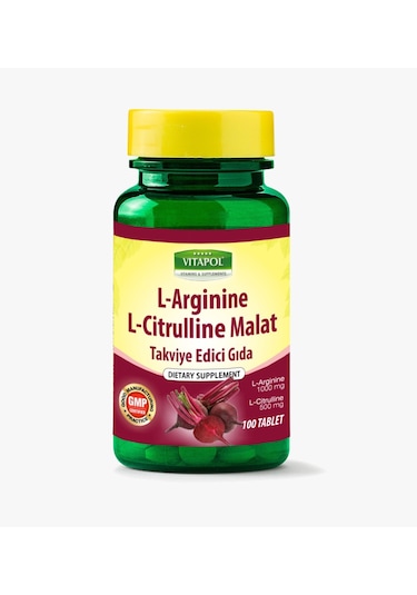 Vitapol L-Arginine L-Citrulline Malat 100 Tablet