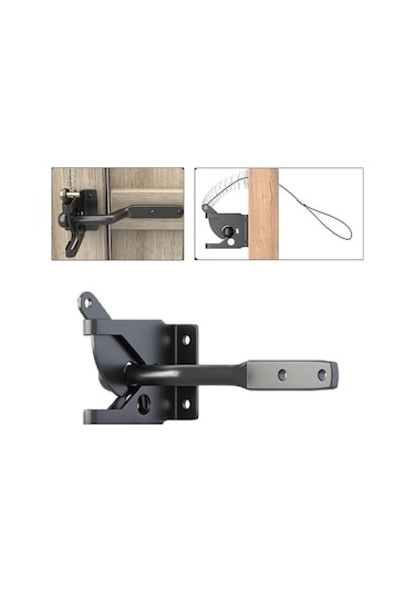 Besthome1 Suntek Çelik Çit Kapı Mandalı, Bahçe Dış Kapı Lock, Güvenlik Kilidi