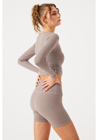Jerf Aura 7cm Modal Kısa Şort Açık Kahve Açık Kahve