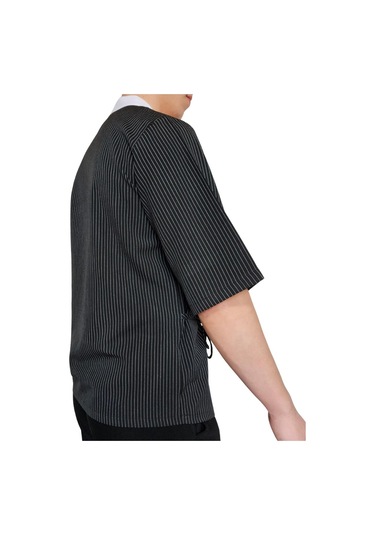 Formteks Sushi Şef Kimono Ceketi Çizgili Kırmızı