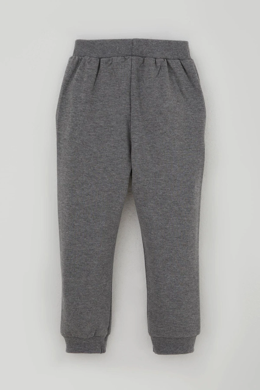 Breeze Erkek Bebek Eşofman Takımı Kulaklıklı Köpekçik Nakışlı 9 Ay-3 Yaş, Beyaz Beyaz