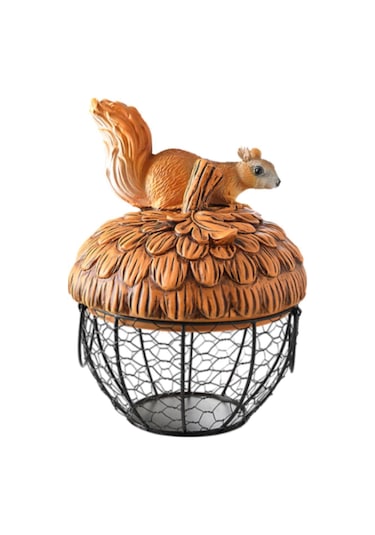 Suntek Yumurta Sepeti Mutfak Malzemeleri Atıştırmalık Kiler 20x28cm Kahverengi