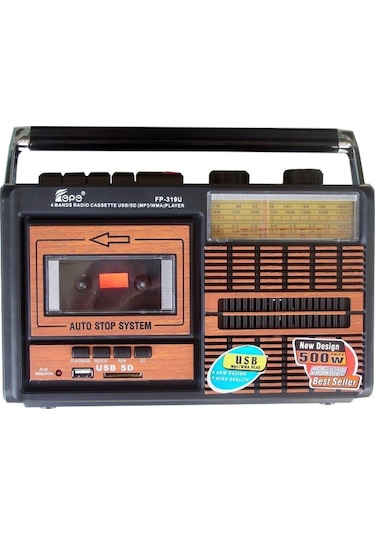 Tepe Fp-319U Nostaljik Bt+Usb+Sd+Fm Kaset Çalar Radyo