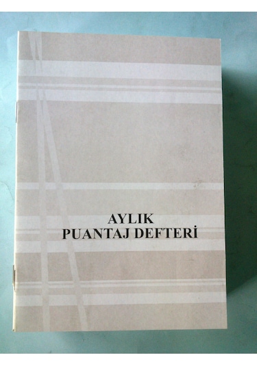 Aylık Puantaj Defteri 16.5 X19 Ebat 24 Adetli Pk