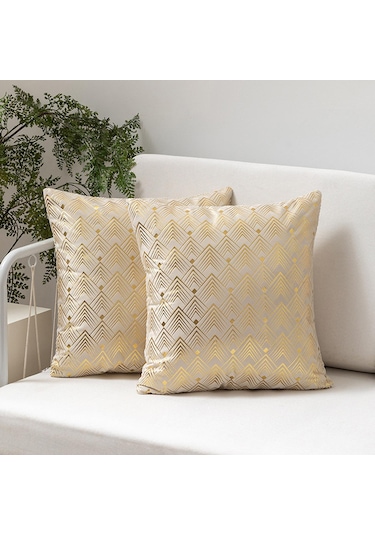 Suntek Atmak Yastık Örtüsü Minder 18 Inç Minimalist Bej Bej