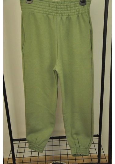 Trend Yüksek Bel Joger Eşofman Altı Yeşil