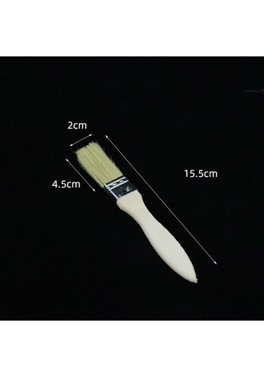 Moveevo Ahşap Saplı, Doğal Tüylü 3'lü Boya Fırçası Seti 20mm, 45mm, 67mm - Ev Tamiri, Yapı Projeleri Ve Sanat Çalışmaları İçin Dayanıklı Kullanim Çok Renkli