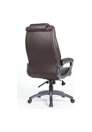 Boston Yönetici Koltuğu Suni Deri - Kahverengi 65x114-121,5x81 Cm