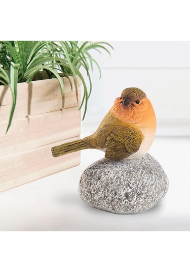 Suntek Kuş Heykeli Taş El Sanatları Reçine Heykel Dolap 85x55x10cm