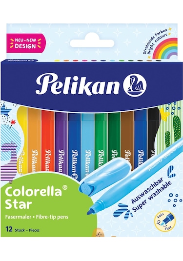 Pelikan Keçeli Kalem Colorella 12 Renk Keçeli Boya Kalemi