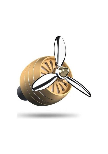 Youmex Oto Klima Çıkışlı Pervanelı Kokusu - Alüminyum Vücut, Hızlı Koku Dağıtımı, Koku Giderici, Uzun Süreli Kokulu Altın Gümüş