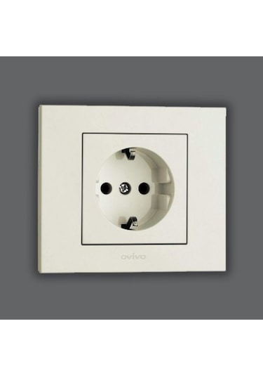 Grano Beyaz Topraklı Priz 1 Adet