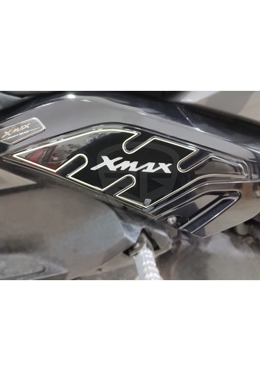 Yamaha Xmax 2014-2017 Tank-Yan-Kaş Pad Set Siyah Beyaz