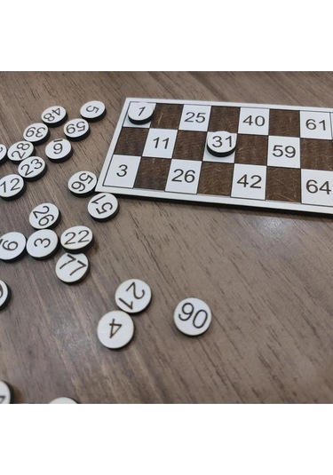 Lavanta Tasarım Tombala 24 Kartlı