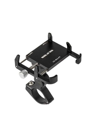 Ebitda Gub Plus21 Bisiklet Telefon Tutucu, 360 Dönme, 22.2-31.8mm Boru, Siyah, Motosiklet Montaj Siyah