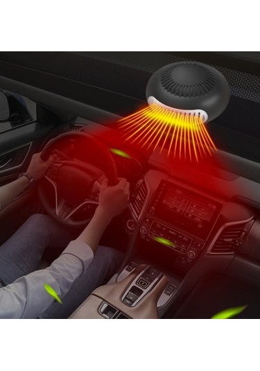 Dancemonkey Lichen Araba Isıtıcısı, Araba Camı Buğu Çözücü Ve Buz Çözücü Jd Siyah