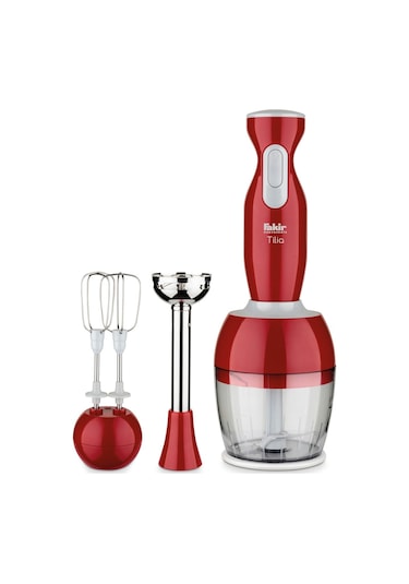 Fakir Tilia 1000 W Mikser & Blender Seti Kırmızı Outlet