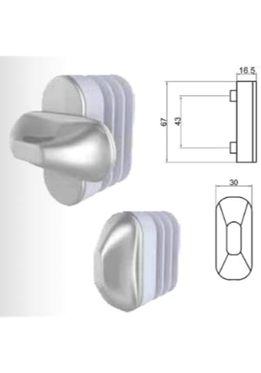 PENCERE KOLU EMNİYET MANDALI MAT SİYAH