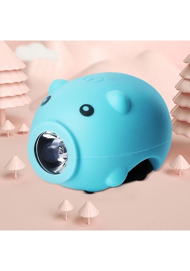 Youtek Siyah Usb Şarjlı Bisiklet Ön Lamba, 3 Işık Modu + 5 Sesli Hoparlörlü, Dağ Bisikleti Yollu Çocuk Bisikletleri İçin