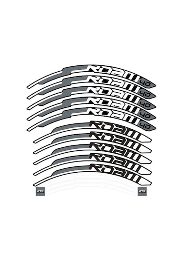 29turuncu Gri-27.5özel-dağ Bisikleti Roam 40 Çark Seti Sticker Mtb Bisiklet Çıkartmaları 27.5 İnç Ve 29 İnç Jant Çıkartmaları Gri