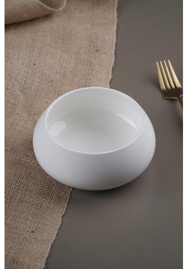 Acar Bianco Perla 6 Adet Porselen Yuvarlak Kase- 14 Cm Sct-21-0216 Beyaz