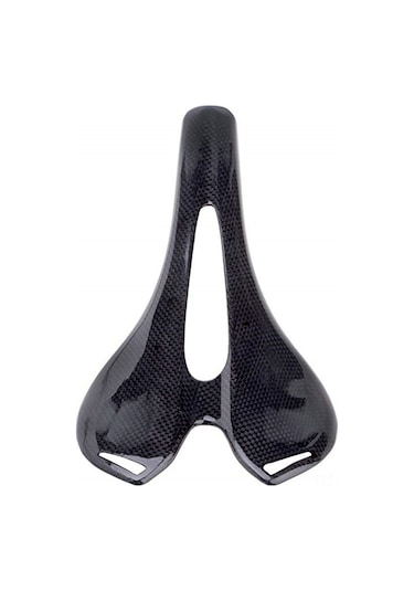 Jeehugo Karbondioksitli Bisiklet Sırtlığı: Mtb, Yol Bisikleti İçin Ultra Hafif 110g , Konforlu, Boşluklu, Siyah 3k Parlak Siyah