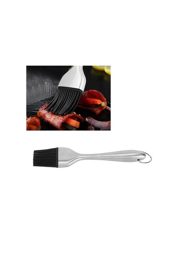 Jeehugo Güvenli Silikon Fırça, Paslanmaz Çelik Saplı, Isıya Dayanıklı, Mutfak Fırında Ve Barbeküde Soya Sosu, Yağlı Malzeme Uygulayıcı, Temizlenmesi Kolay, Taşınabilir Ve Konforlu Kullanim Çok Renkli