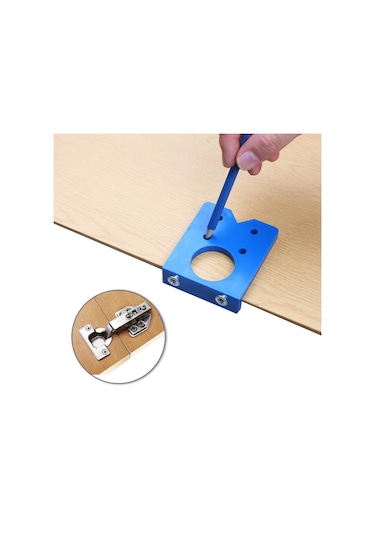 35mm Menteşe Delme Jig Gizli Kılavuz Menteşe Delik Delme Kılavuzu Bulucu Marangozluk Ağaç İşleme