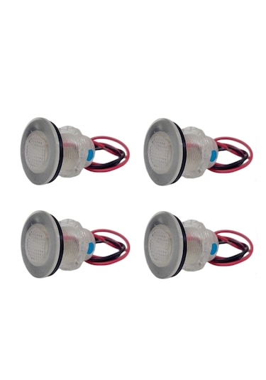 4'lü Tekne Merdiven Lambası. 12v. Kabin Lambası. Mavi Led Mavi