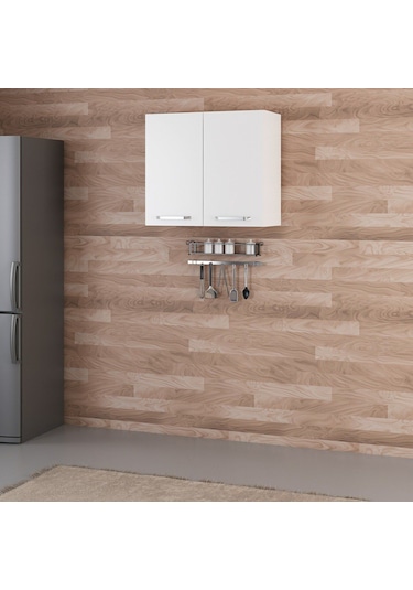 Minar Mutfak Üst Modül 2dk1r 80cm Dolap Beyaz - B1