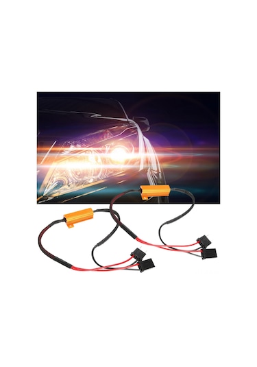 Springsun H7 12v 50w 8ohm Led Dekoder 2 Adet - Flaş/error Sorunu Olmadan, Hızlı Başlangıç, Plug & Play, Abs+metal Malzeme