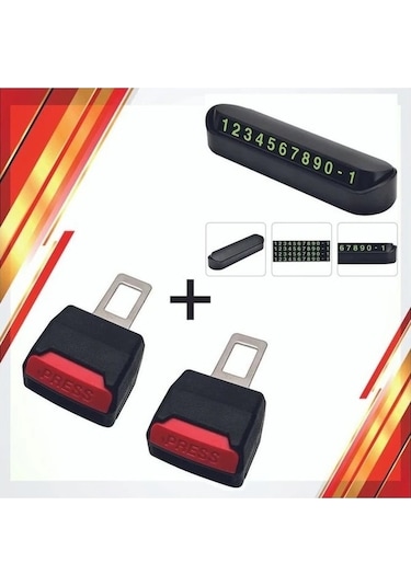 Tiger Marketing Fiat / Tofaş Murat 131 Uygun Araç Kemer Yükseltici Toka 2 Adet Araç İçi Numaratör 1 Adet